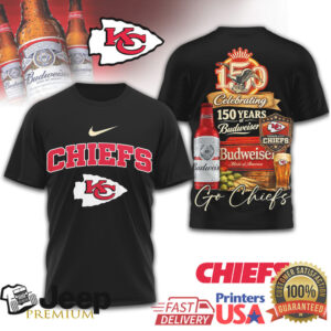 Kansas City Chiefs x Budweiser 150 Years Anniversary T Shirt