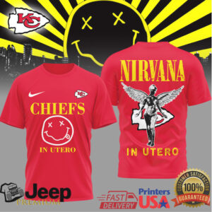 Kansas City Chiefs x Nirvana In Utero Grunge Style Tee