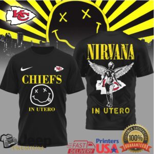 Kansas City Chiefs x Nirvana In Utero Grunge Style Tee