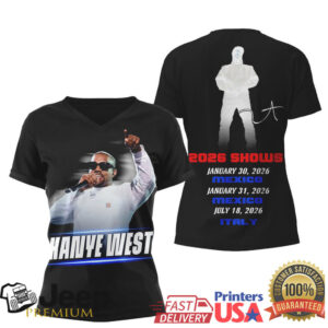 Kanye West 2026 World Tour Shows Mexico & Italy Concert Apparel