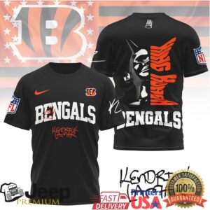 Kendrick Lamar x Cincinnati Bengals NFL Graphic Tribute T Shirt