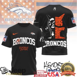 Kendrick Lamar x Denver Broncos NFL Graphic Tribute T Shirt