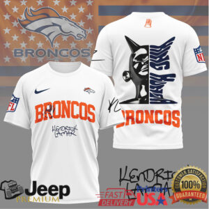 Kendrick Lamar x Denver Broncos NFL Graphic Tribute T Shirt