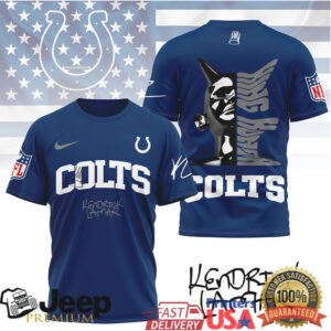 Kendrick Lamar x Indianapolis Colts Custom NFL Graphic T Shirt