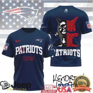 Kendrick Lamar x New England Patriots NFL Graphic Tribute T Shirt