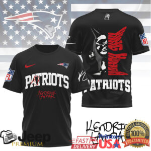 Kendrick Lamar x New England Patriots NFL Graphic Tribute T Shirt