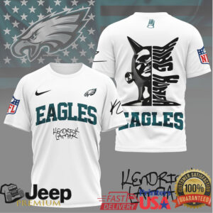 Kendrick Lamar x Philadelphia Eagles Custom NFL Graphic T Shirt
