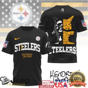 Kendrick Lamar x Pittsburgh Steelers Custom NFL Graphic T Shirt