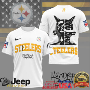 Kendrick Lamar x Pittsburgh Steelers Custom NFL Graphic T Shirt