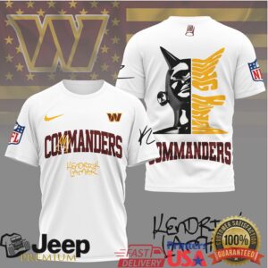 Kendrick Lamar x Washington Commanders Custom NFL Graphic T Shirt