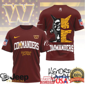 Kendrick Lamar x Washington Commanders Custom NFL Graphic T Shirt