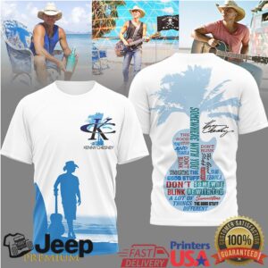 Kenny Chesney Somewhere With You Palm Tree Guitar Silhouette Apparel