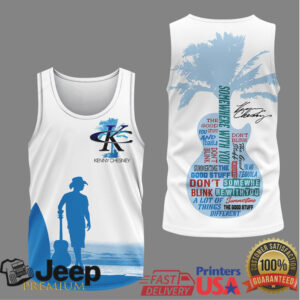 Kenny Chesney Somewhere With You Palm Tree Guitar Silhouette Apparel