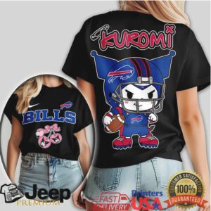 Kuromi Buffalo Bills Football Anime Style Fan Apparel T Shirt