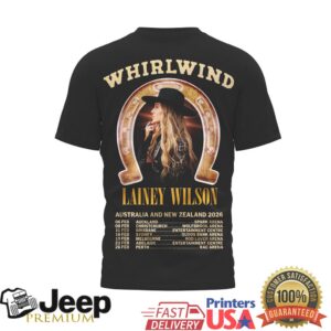 Lainey Wilson Whirlwind Australia & New Zealand 2026 Tour T Shirt