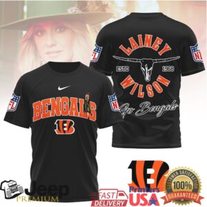 Lainey Wilson x Cincinnati Bengals Custom NFL Fan Apparel Shirt