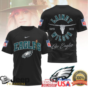 Lainey Wilson x Philadelphia Eagles Country Fan Graphics NFL Tee