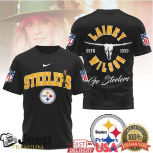 Lainey Wilson x Pittsburgh Steelers Western Style NFL Fan T Shirt