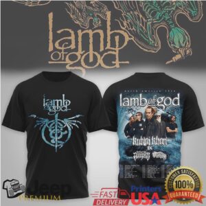 Lamb of God 2026 Tour t shirt & Garth Brooks Silhouette Gold Logo Tee