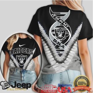 Las Vegas Raiders DNA It Is In My DNA Black Tie Dye T Shirt