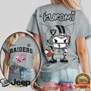 Las Vegas Raiders Kuromi Goth Sanrio Football Shirt