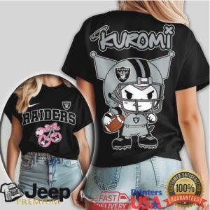 Las Vegas Raiders Kuromi Goth Sanrio Football Shirt