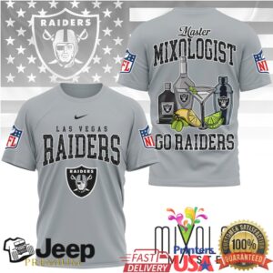 Las Vegas Raiders Master Mixologist NFL Fan Double Sided T Shirt