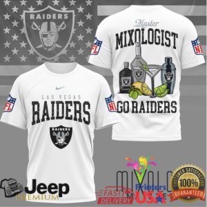 Las Vegas Raiders Master Mixologist NFL Fan Double Sided T Shirt