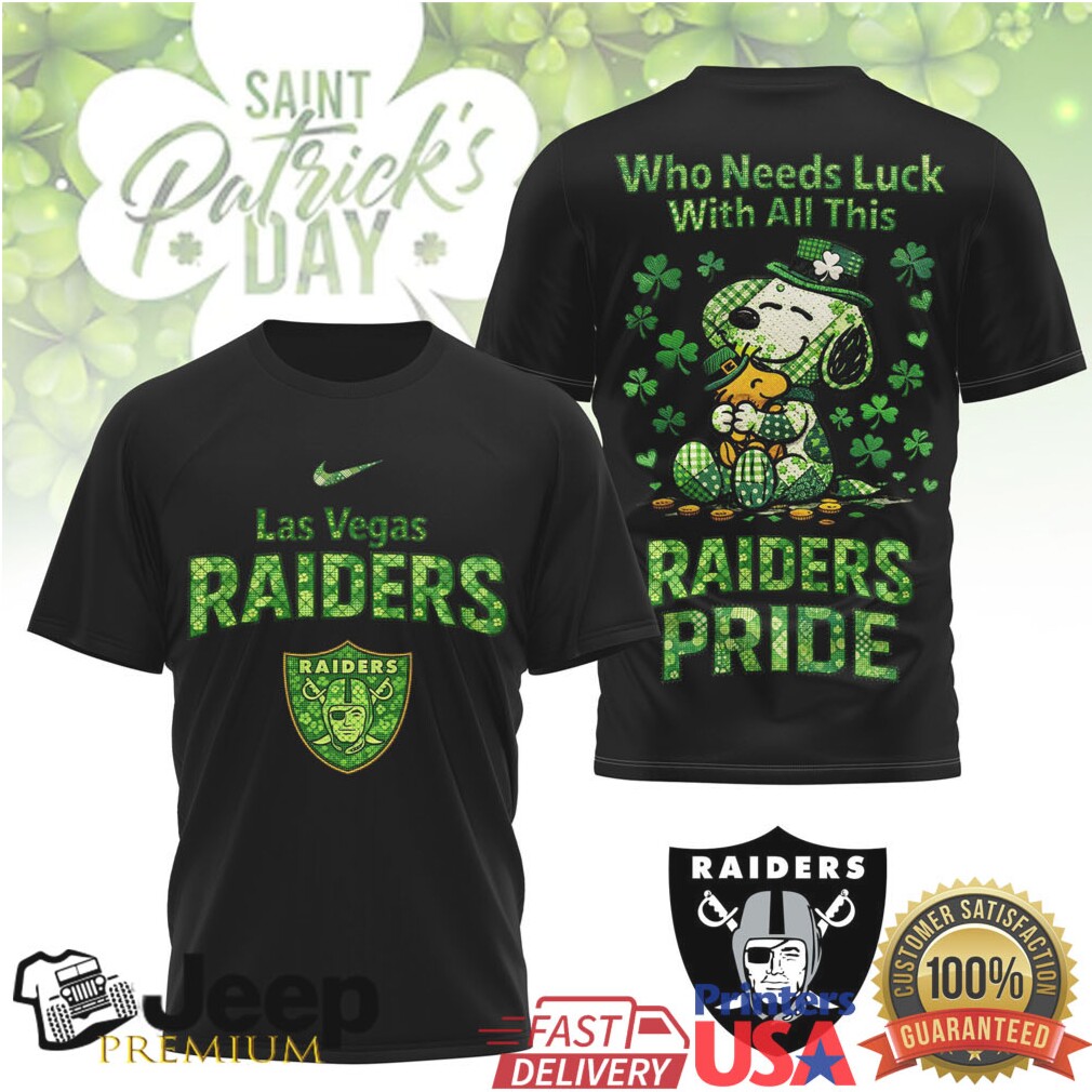 Las Vegas Raiders Snoopy St. Patrick’s Day Lucky Pride T Shirt Las Vegas Raiders Snoopy St. Patrick’s Day Lucky Pride T Shirt