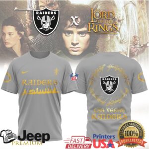 Las Vegas Raiders x Lord of the Rings One Ring Eye Fantasy T Shirt