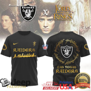 Las Vegas Raiders x Lord of the Rings One Ring Eye Fantasy T Shirt