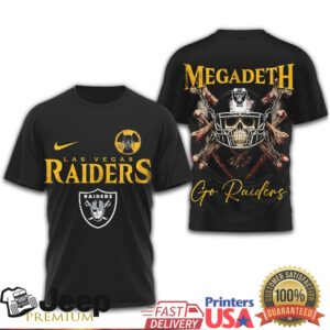 Las Vegas Raiders x Megadeth Rock Band Fusion Graphic Tee