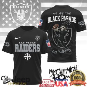 Las Vegas Raiders x My Chemical Romance “The Black Parade” NFL T Shirt