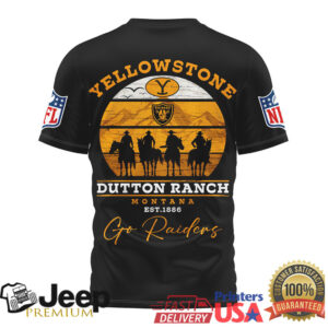 Las Vegas Raiders x Yellowstone Dutton Ranch Montana Cowboy T Shirt
