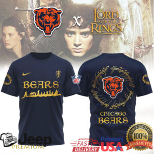 Lord of the Rings x Chicago Bears Fellowship of the North Football Shirt