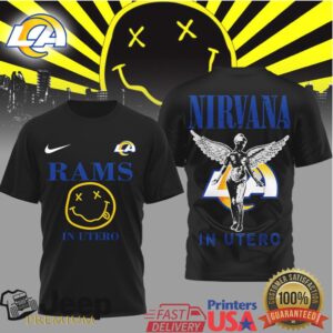 Los Angeles Rams x Nirvana In Utero 90s Grunge Design Shirt