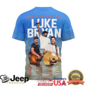 Luke Bryan Word On The Street 2026 Country Music Tour Blue Graphic Tee