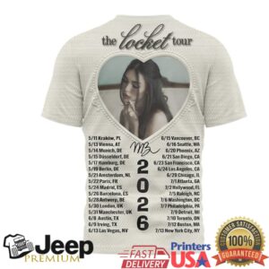 Madison Beer The Locket Tour 2026 World Tour Dates Heart Graphic T Shirt Madison Beer The Locket Tour 2026 World Tour Dates Heart Graphic T Shirt