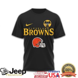 Megadeth x Cleveland Browns Rock Graphic Football T Shirt