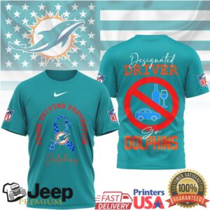 Miami Dolphins Drunk Driving Prevention Designated Driver Shirt Miami Dolphins Drunk Driving Prevention Designated Driver Shirt