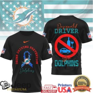 Miami Dolphins Drunk Driving Prevention Designated Driver Shirt
