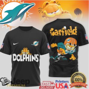 Miami Dolphins Garfield Tropical Vibe NFL Fan Shirt Miami Dolphins Garfield Tropical Vibe NFL Fan Shirt