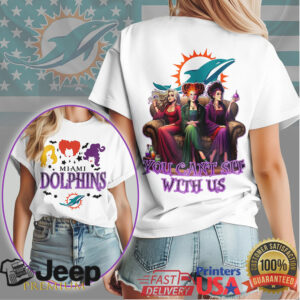 Miami Dolphins Halloween T Shirt Sanderson Sisters Witch Squad Football Tee