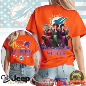 Miami Dolphins Halloween T Shirt Sanderson Sisters Witch Squad Football Tee
