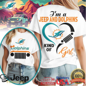 Miami Dolphins Jeep Girl Shirt Dolphins Fan 4x4 Life T Shirt
