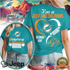 Miami Dolphins Jeep Girl Shirt Dolphins Fan 4x4 Life T Shirt