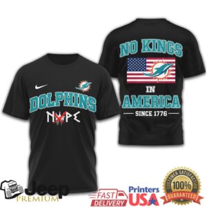 Miami Dolphins No Kings In America Since 1776 Patriotic Graphic T Shirt Miami Dolphins No Kings In America Since 1776 Patriotic Graphic T Shirt