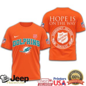 Miami Dolphins Salvation Army Charity “Hope Is On The Way” T Shirt