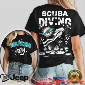 Miami Dolphins Scuba Diving Tee The Ultimate Aquatic Fan Shirt