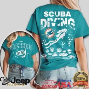 Miami Dolphins Scuba Diving Tee The Ultimate Aquatic Fan Shirt
